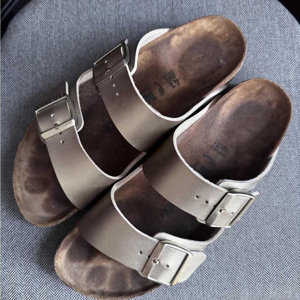 Birkenstock Boston Gold Sandals Classic Cork Footbed